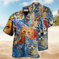 Mosaic Amazing Cats Hawaiian Shirt For Island Getaways Beach Parties And Comfortable Vacation Style