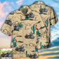 Motorcycle Desert Personalized Photo Hawaiian Shirt For Coastal Travel, Casual Events, And Comfortable Summer Wear