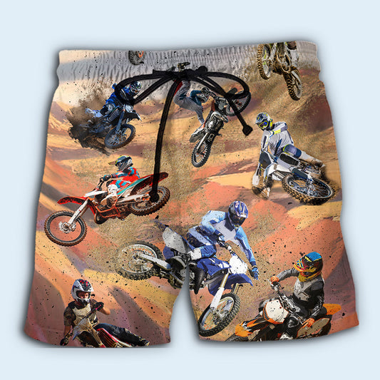 Motocross That's What I Do Beach Shorts Print Detail For Thoughtful Gift Giving