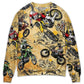 Motocross Biker Vintage Sweater For Automotive Fans Travel Events And Relaxed Casual Wear
