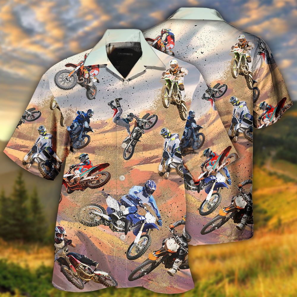 Motocross That'S Hawaiian Shirt For Tropical Holidays, Outdoor Gatherings, And Everyday Comfort