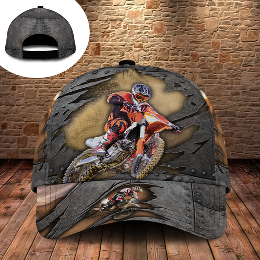Motocross Vintage Scratch Classic Cap For Relaxed Daily Style Vacations And Festival Wear
