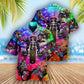 Motorcycle Hawaiian Shirt With All Over Print For Coastal Trips Outdoor Events And Relaxed Summer Wear