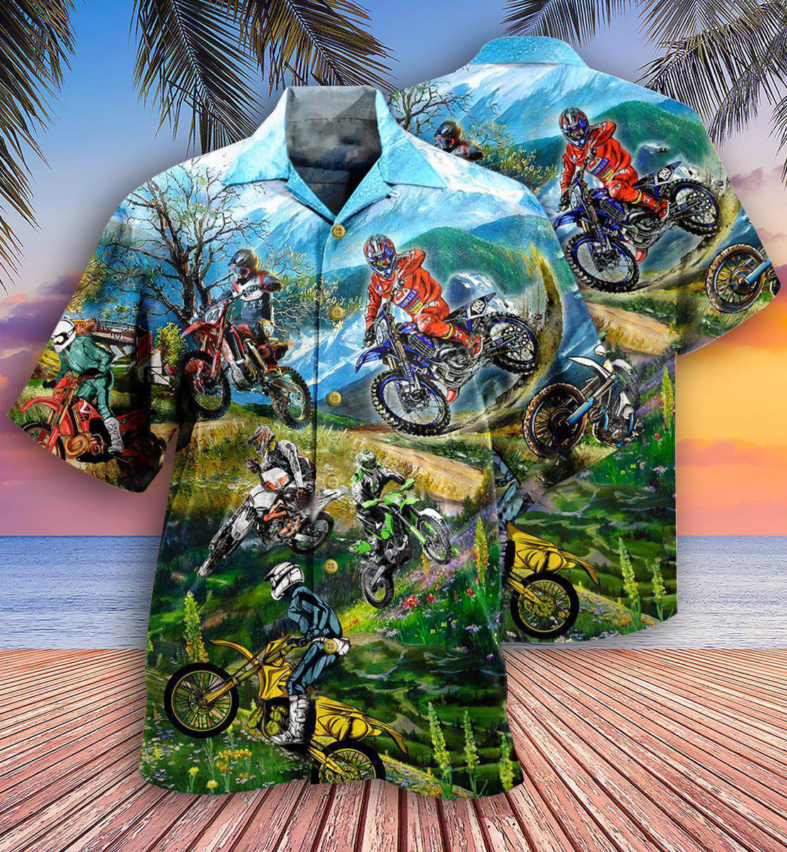 Motorcycle Racing Braap Hawaiian Shirt Design Detail For Beach Days And Holiday Travel
