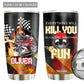 Car Racing Adventure Will You Personalized 20 Oz Tumbler For Coffee Travel And Daily Drinks