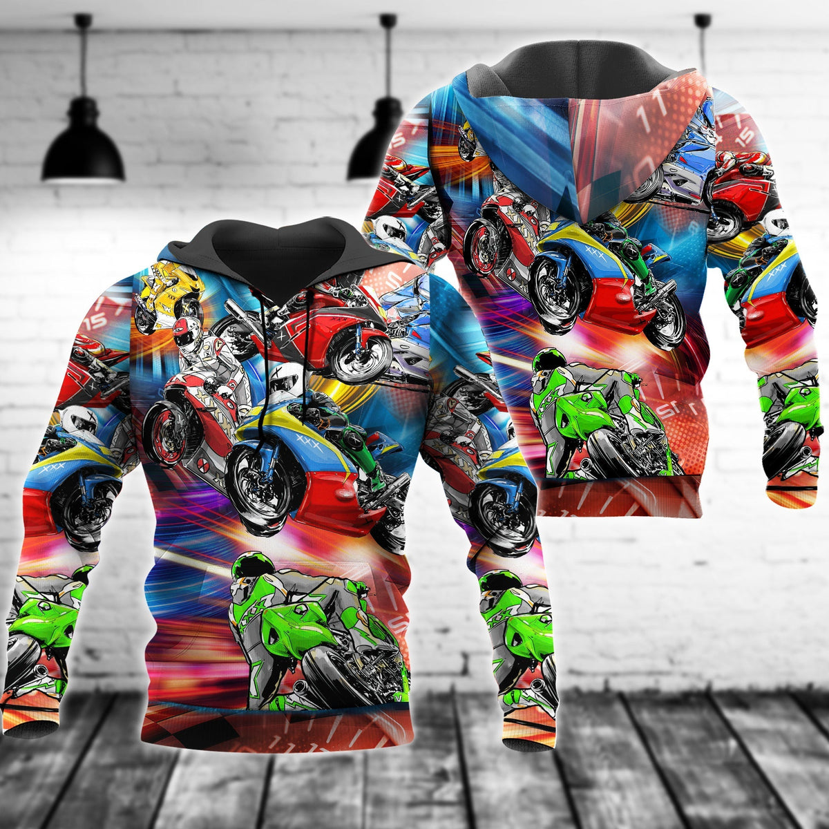 Motorcycle Racing Hoodie For Garage Events Weekend Outings And Everyday Comfort