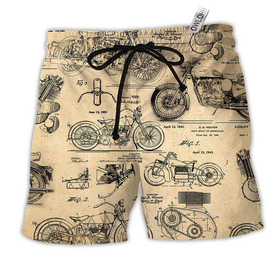 Motorcycle Finding Original Motorcycles Hawaiian Beach Shorts For Racing Fans And Beach Days