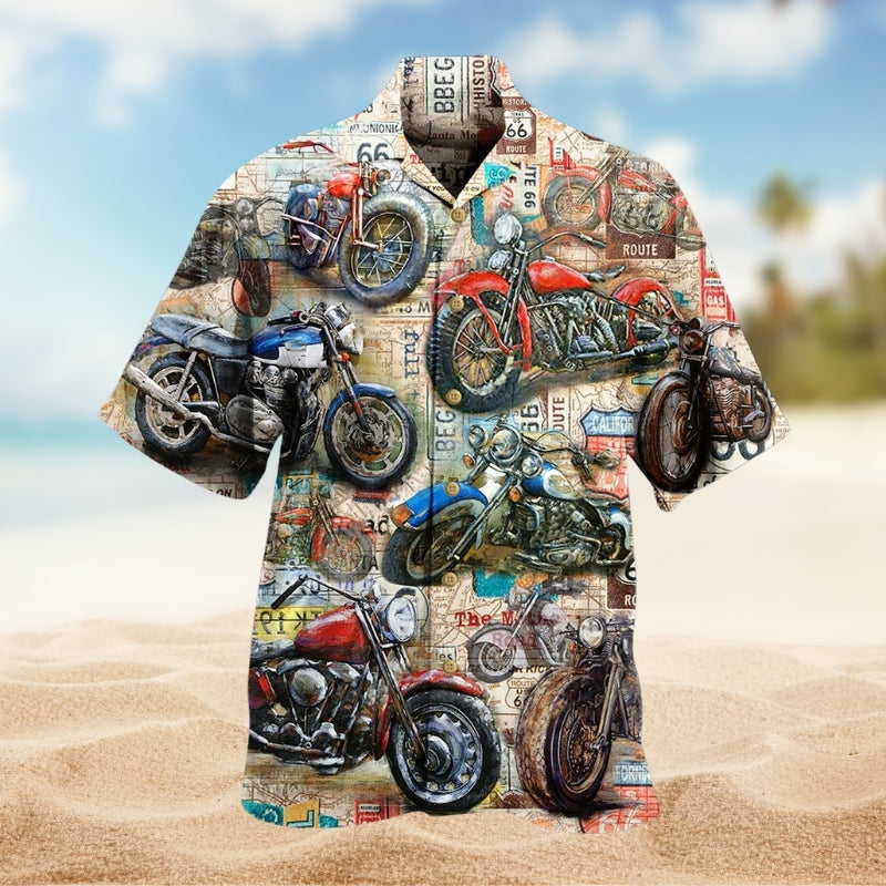Pirate Chasing Treasure Hawaiian Shirt Front Pattern View For Casual Outings