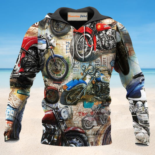 Motorcycle Life Hoodie For Automotive Fans Seasonal Travel And Casual Streetwear
