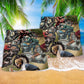 Motorcycle Is My Therapy Lifestyle Beach Shorts Artwork View For Seaside Trips And Casual Style