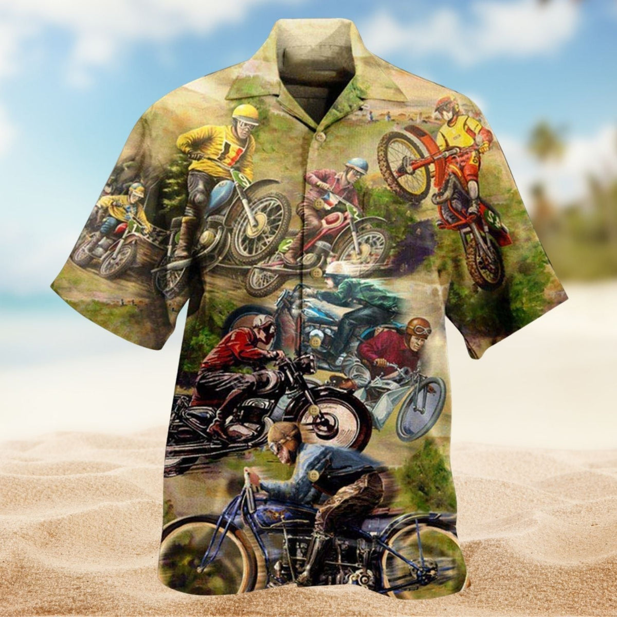 Motorcycle Is My Therapy Hawaiian Shirt For Tropical Holidays Resort Trips And Everyday Summer Style