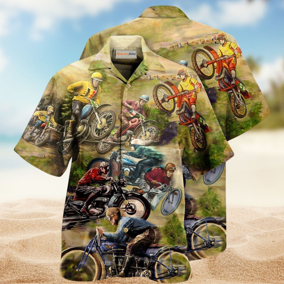 Motorcycle Is My Therapy Hawaiian Shirt For Tropical Holidays Resort Trips And Everyday Summer Style