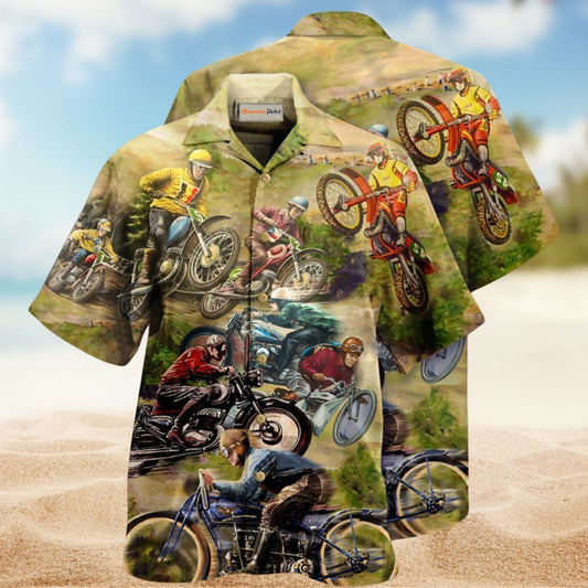 Motorcycle Is My Therapy Hawaiian Shirt For Tropical Holidays Resort Trips And Everyday Summer Style