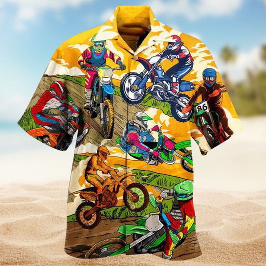 Motorcycle Risk Hawaiian Shirt For Road Trip Adventures, Resort Days, And Comfortable Everyday Wear