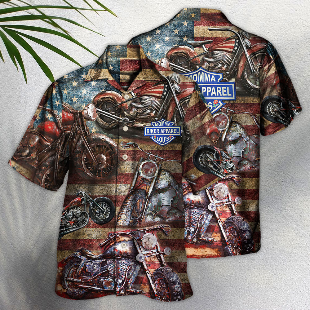 Motorcycle Plans Maps American Hawaiian Shirt Design Detail For Beach Days And Holiday Travel