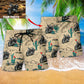 Desert Motorcycle Adventure Photo Beach Shorts Pattern Detail For Island Trips And Easy Warm Weather Wear
