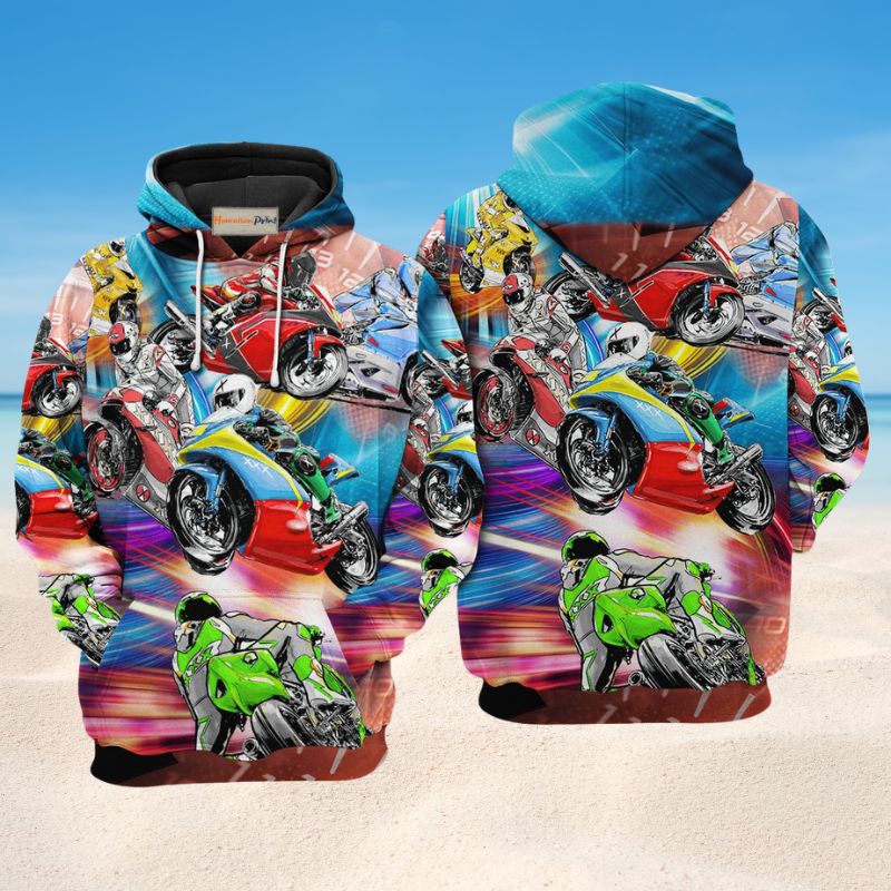 Motorcycle Racing Hoodie For Automotive Enthusiasts Road Trips And Casual Everyday Wear