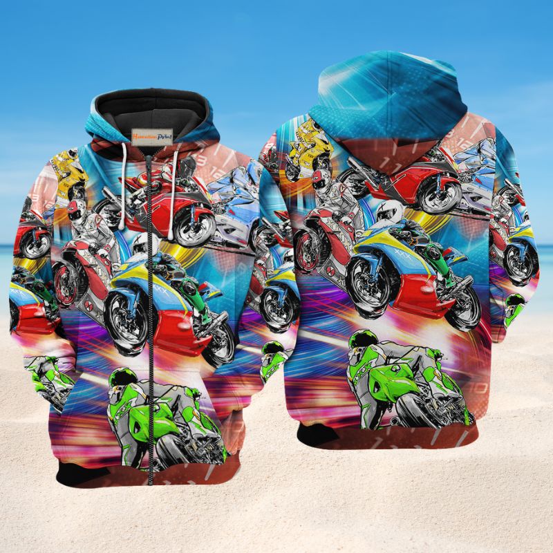 Motorcycle Racing Hoodie For Automotive Enthusiasts Road Trips And Casual Everyday Wear