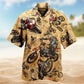 Motorcycle Racing Retro Hawaiian Shirt For Summer Road Trips Resort Visits And Everyday Casual Style