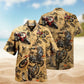 Motorcycle Racing Retro Hawaiian Shirt For Summer Road Trips Resort Visits And Everyday Casual Style