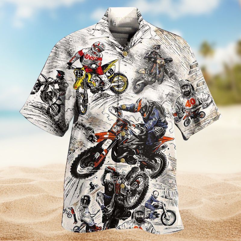 Motorcycle Ride Hard Hawaiian Shirt For Beach Days, Summer Outings, And Thoughtful Gift Giving