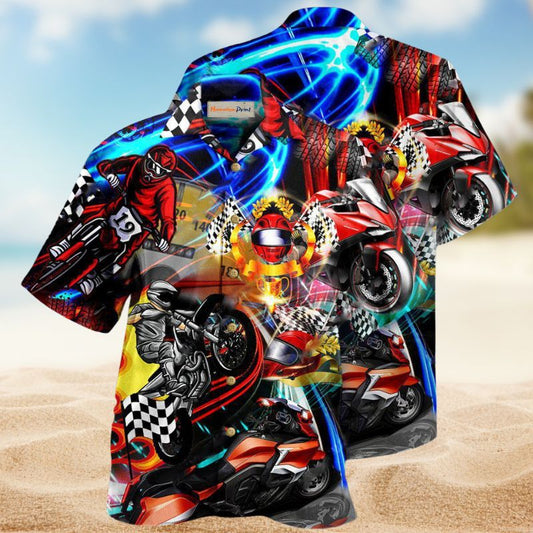 Motorcycle Ride Wind Hawaiian Shirt For Tropical Holidays, Outdoor Gatherings, And Everyday Comfort