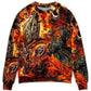 Motorcycle Skull Fire Sweater For Alternative Fashion Events And Thoughtful Seasonal Gifts