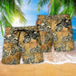Motorcycle Vintage So Amazing Hawaiian Print Beach Shorts For Racing Fans And Beach Days
