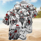 Motorcycle Rider Graphic Hawaiian Shirt For Island Vacations, Resort Wear, And Relaxed Seasonal Style