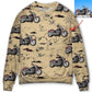 Motorcycle Desert Cactus Mountain Sweater For Motorsport Fans Travel Parties And Relaxed Daily Outfits