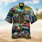 Motorcycles Freedom Is A Full Tank Hawaiian Shirt For Resort Travel Scenic Drives And Casual Summer Wear