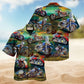 Motorcycles Freedom Is A Full Tank Hawaiian Shirt For Resort Travel Scenic Drives And Casual Summer Wear