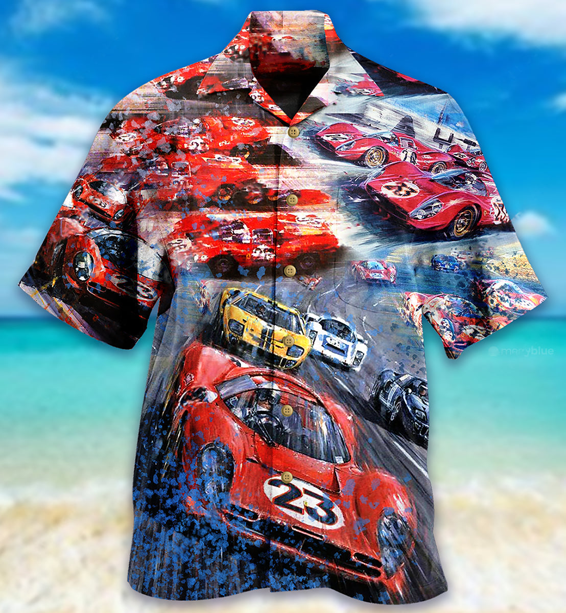 Car Racing Win Wreck Hawaiian Shirt Pattern View For Lightweight Everyday Style