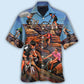 Mountain Bike Hawaiian Shirt With All Over Print For Tropical Getaways Outdoor Fun And Everyday Wear