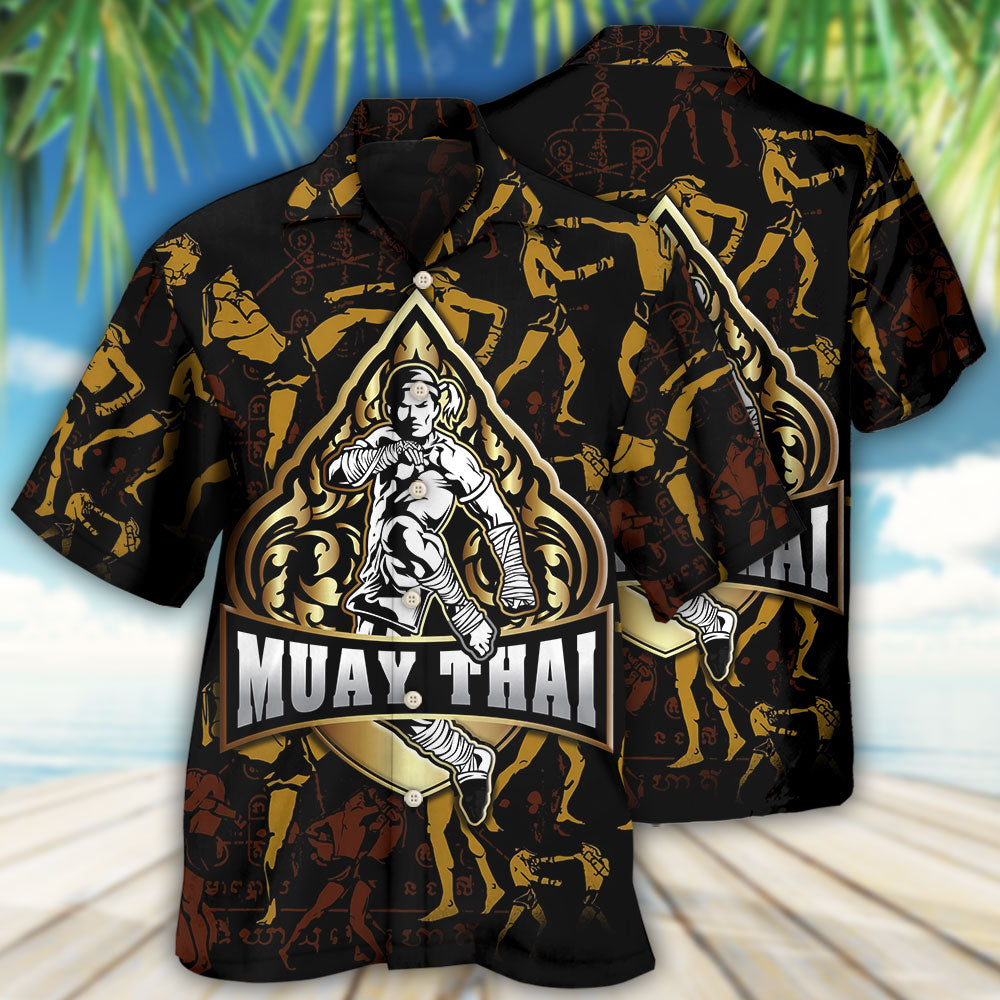 Muay Thai Hawaiian Shirt For Poolside Relaxation And Sunny Getaways