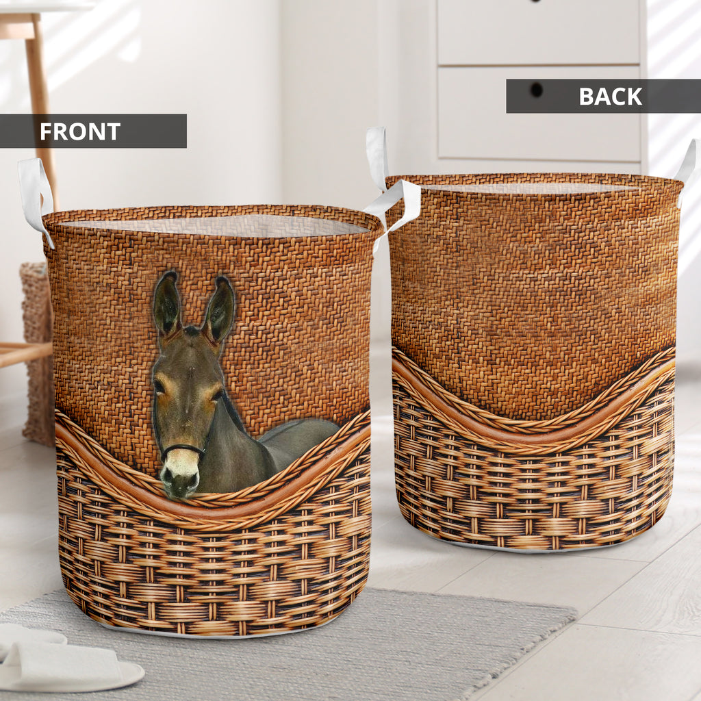Mule Rattan Texture Awesome Laundry Basket For Room Home Organizer