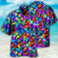 Butterfly Multi Bright Butterflies Hawaiian Shirt For Vacation Days And Relaxed Coastal Outings
