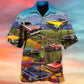 Muscle Cars Automotive Hawaiian Shirt For Tropical Holidays, Outdoor Gatherings, And Everyday Comfort