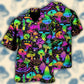 Creative Stunning Mushroom Hawaiian Shirt For Island Vacations, Resort Wear, And Relaxed Seasonal Style