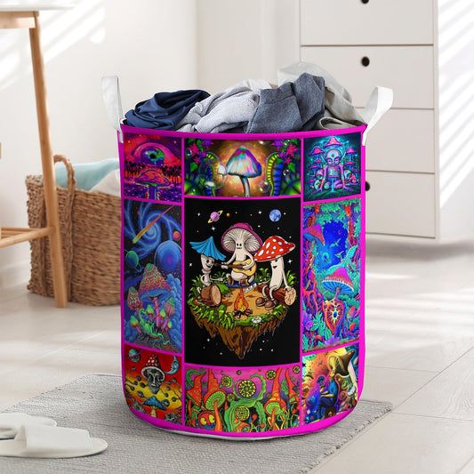 Mushroom Funny Cute Style Laundry Basket For Bathroom Bedroom Storage