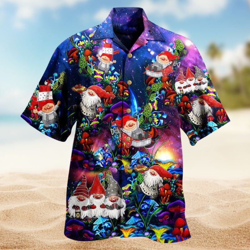 Mushroom World Hawaiian Shirt For Coastal Adventures Outdoor Gatherings And Casual Warm Weather Wear