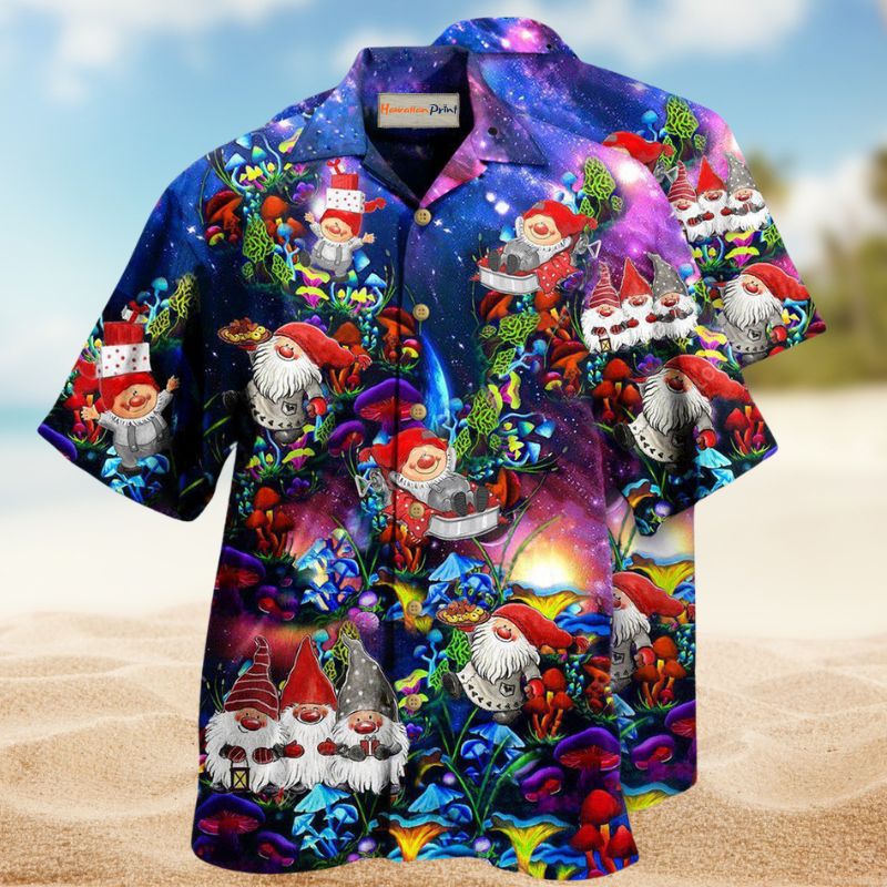 Mushroom World Hawaiian Shirt For Coastal Adventures Outdoor Gatherings And Casual Warm Weather Wear