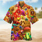 Mushrooms Dream Illusion Hawaiian Shirt For Beach Holidays Outdoor Outings And Relaxed Everyday Wear