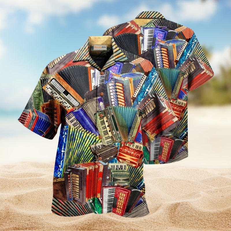 Gothic Skull Graphic Hawaiian Shirt Pattern Detail For Tropical Vacations