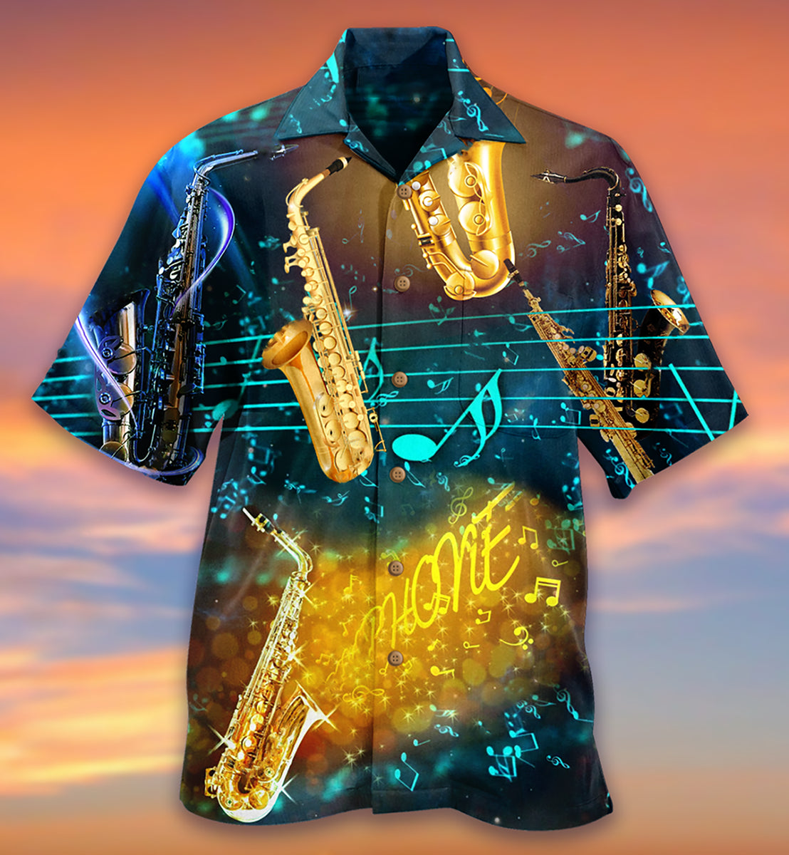 Saxophone Music Night Hawaiian Shirt For Poolside Relaxation And Sunny Getaways