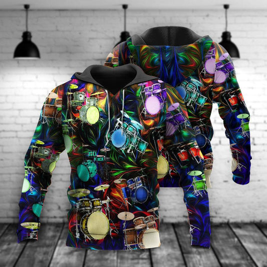 Music Drum Hoodie For Concert Days Travel Adventures And Casual Layering