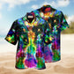 Music Amazing Violin Flash Style Hawaiian Shirt For Coastal Vacations Live Music Fans And Everyday Wear