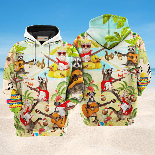 Music Animals Hoodie For Musicians Weekend Travel And Thoughtful Gift Giving