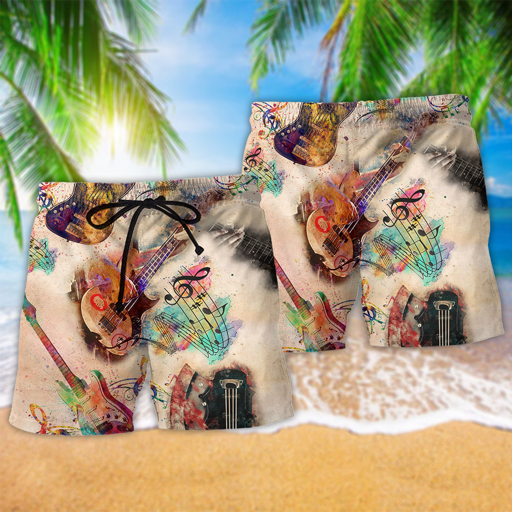 Bass Guitar Cooler Than Beach Shorts For Music Festival Travel And Summer Style
