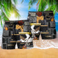 Music Amplifier Elephant Concept Beach Shorts Pattern Detail For Coastal Leisure And Comfortable Daily Wear